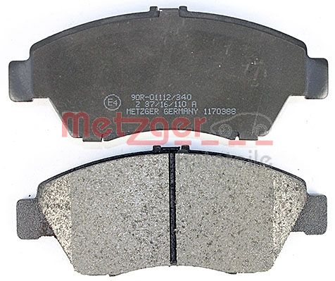METZGER 1170388 GREENPARTS Bremsbelagsatz, Scheibenbremse